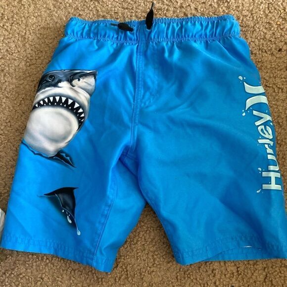 Hurley Other - Boys Blue Shark Hurley Swim Trunks